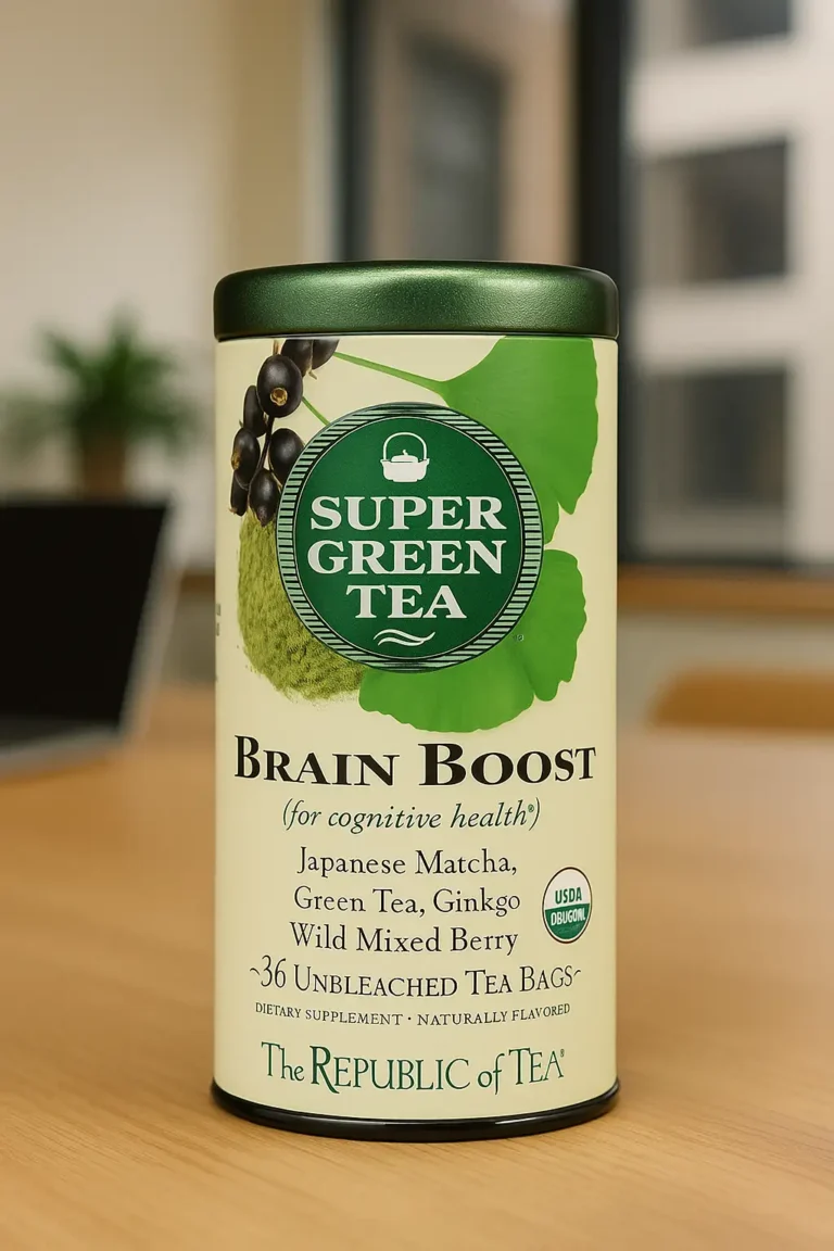 Brain Boost SuperGreen Green Tea, Ginkgo Biloba, and Matcha
