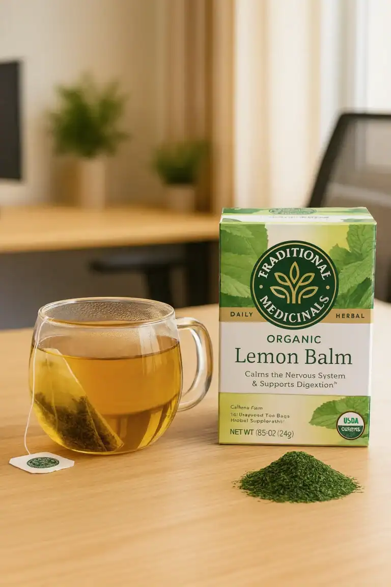 Herb Tea, 95% organic, Lemon Balm, Tea and Meditation