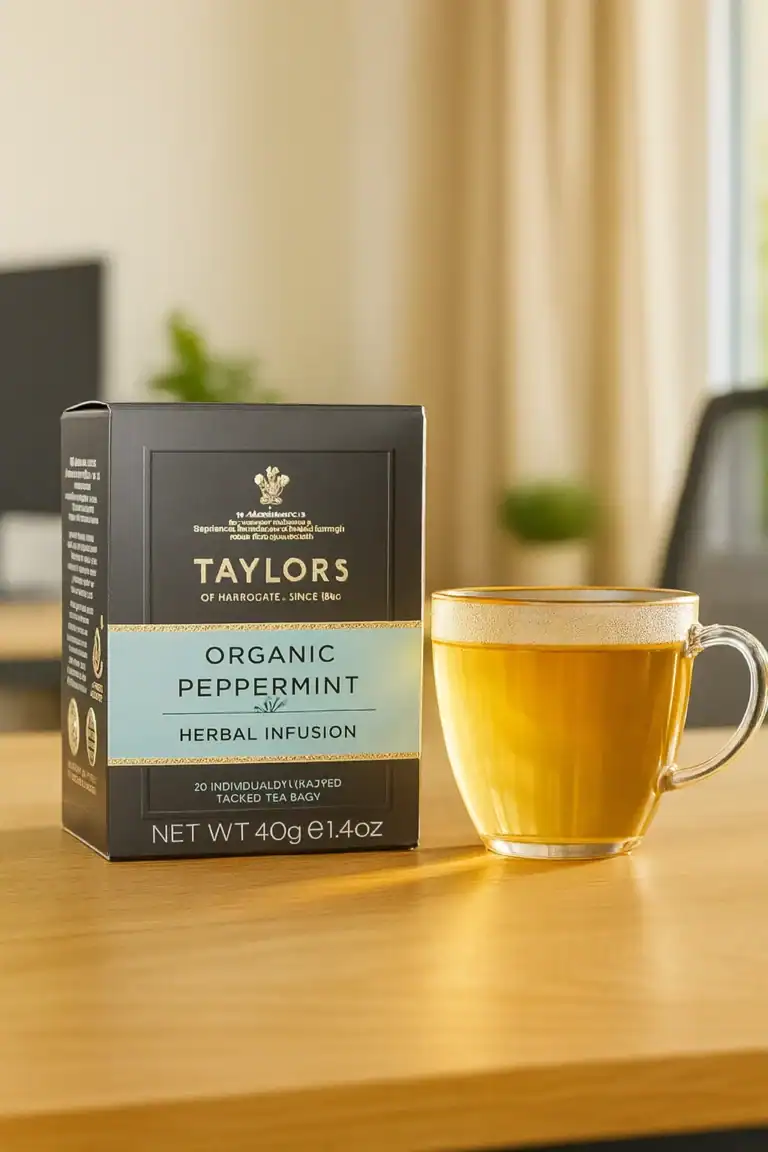 Organic Peppermint Herbal Tea, Tea and Meditation